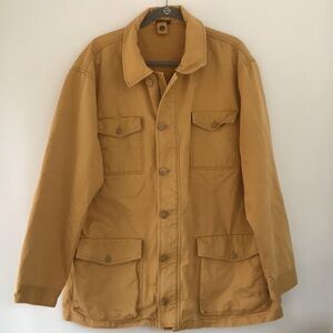 J. McLaughlin Mustard Yellow Barn Jacket Utility Coat size XL
